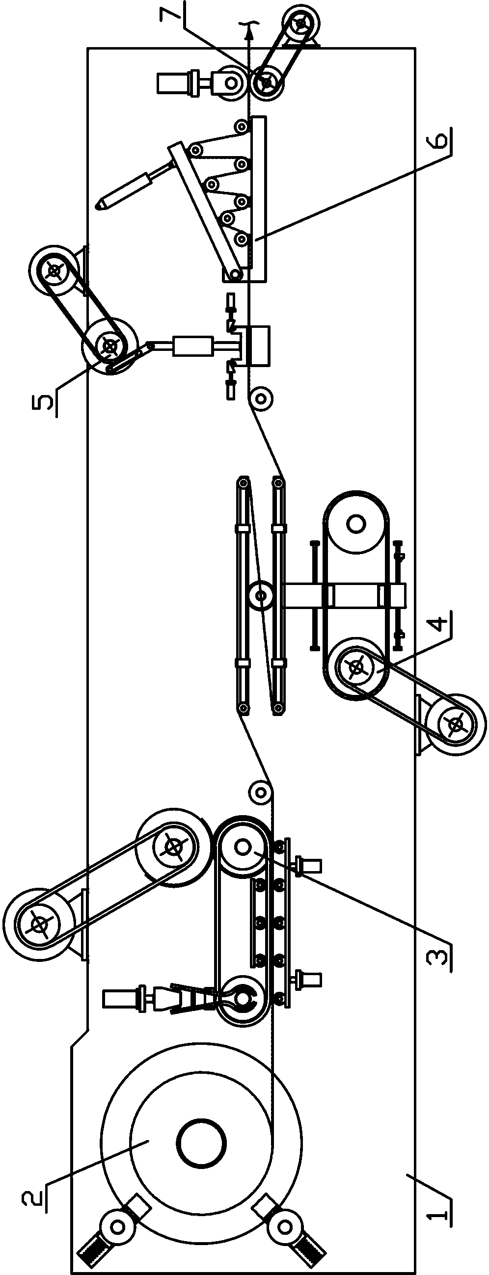 Conveying processing mechanism for yarn