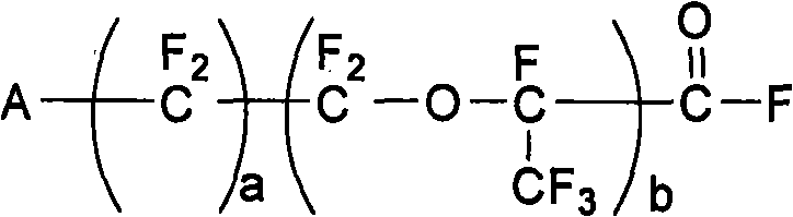 Method for preparing functional fluorine-bearing monomer by vertical-tube type catalytic reaction
