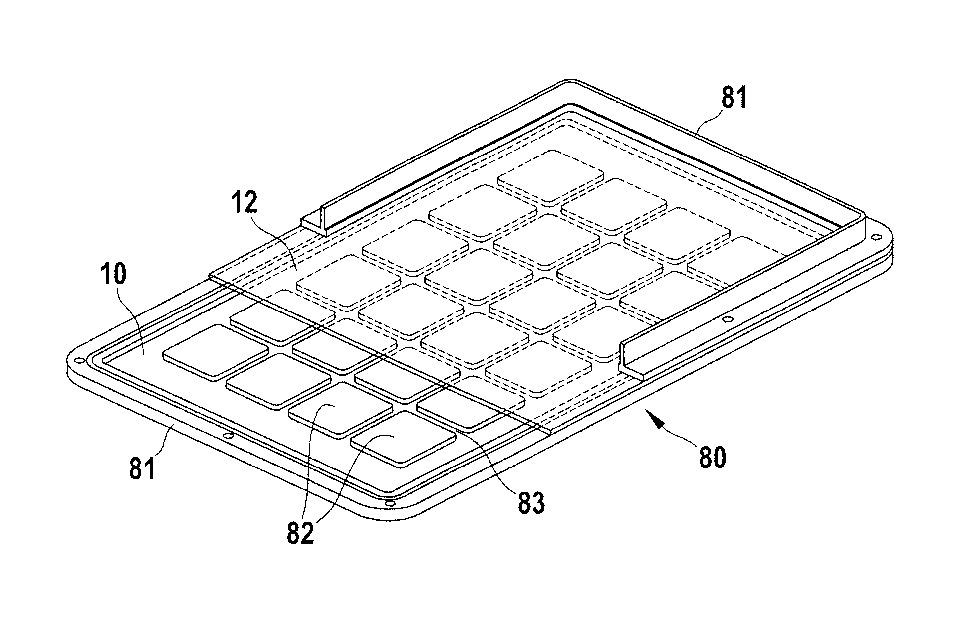 Cover for sample with homogenous pressure application