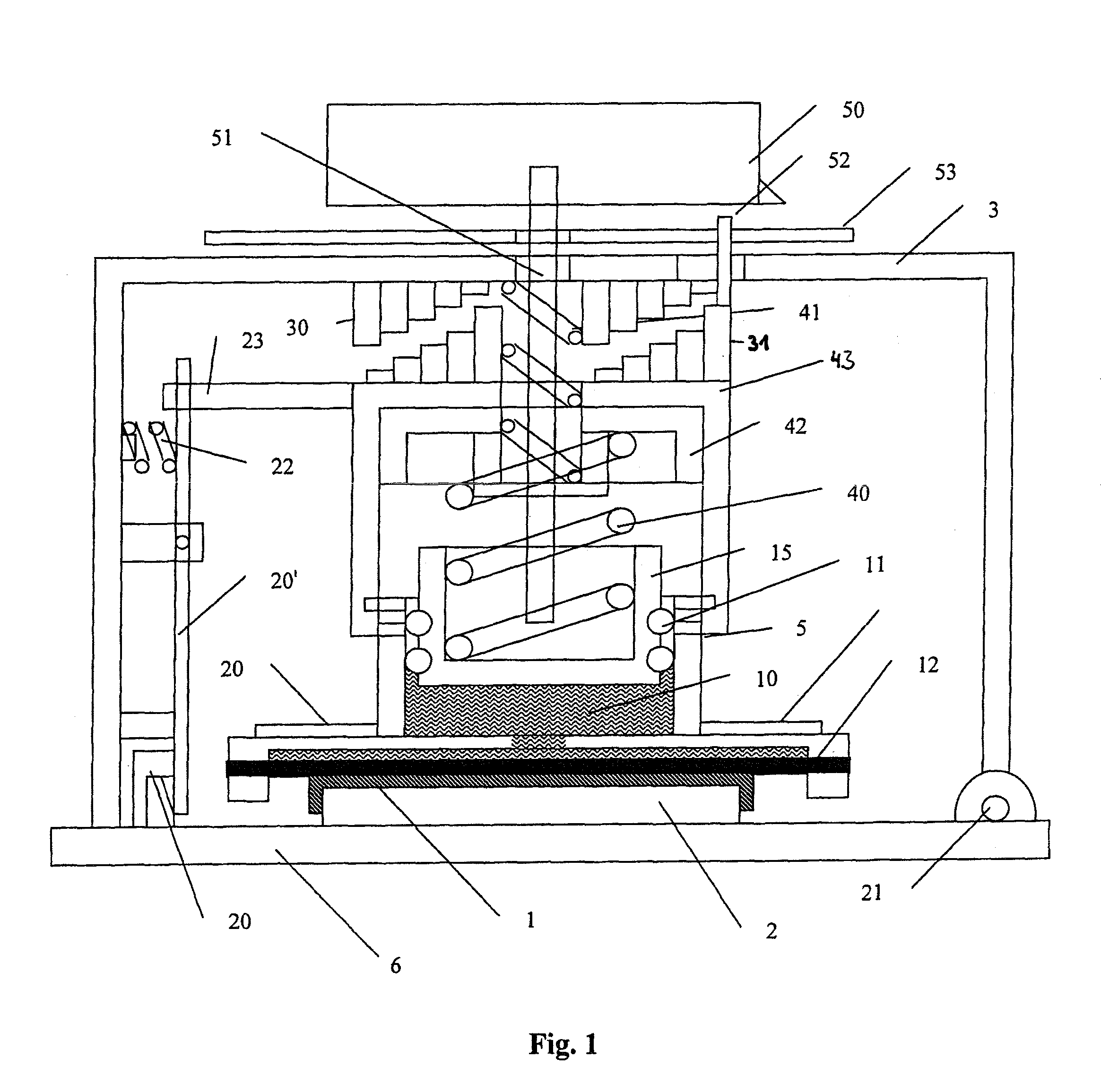 Cover for sample with homogenous pressure application