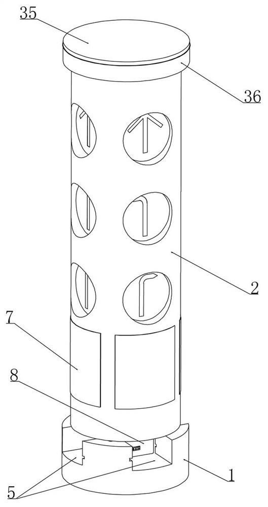 Induction type traffic signal indicating device