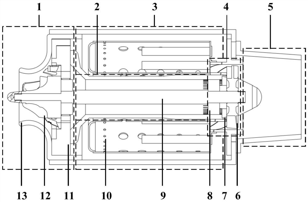 Two-duct turbojet engine with bearing cooling function