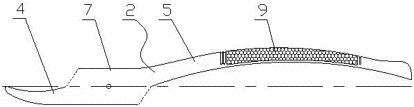 A gill-penetrating type dental forceps