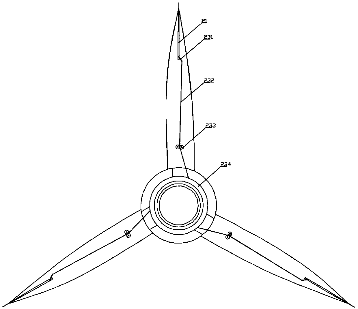 Lightning protection device for power generation equipment