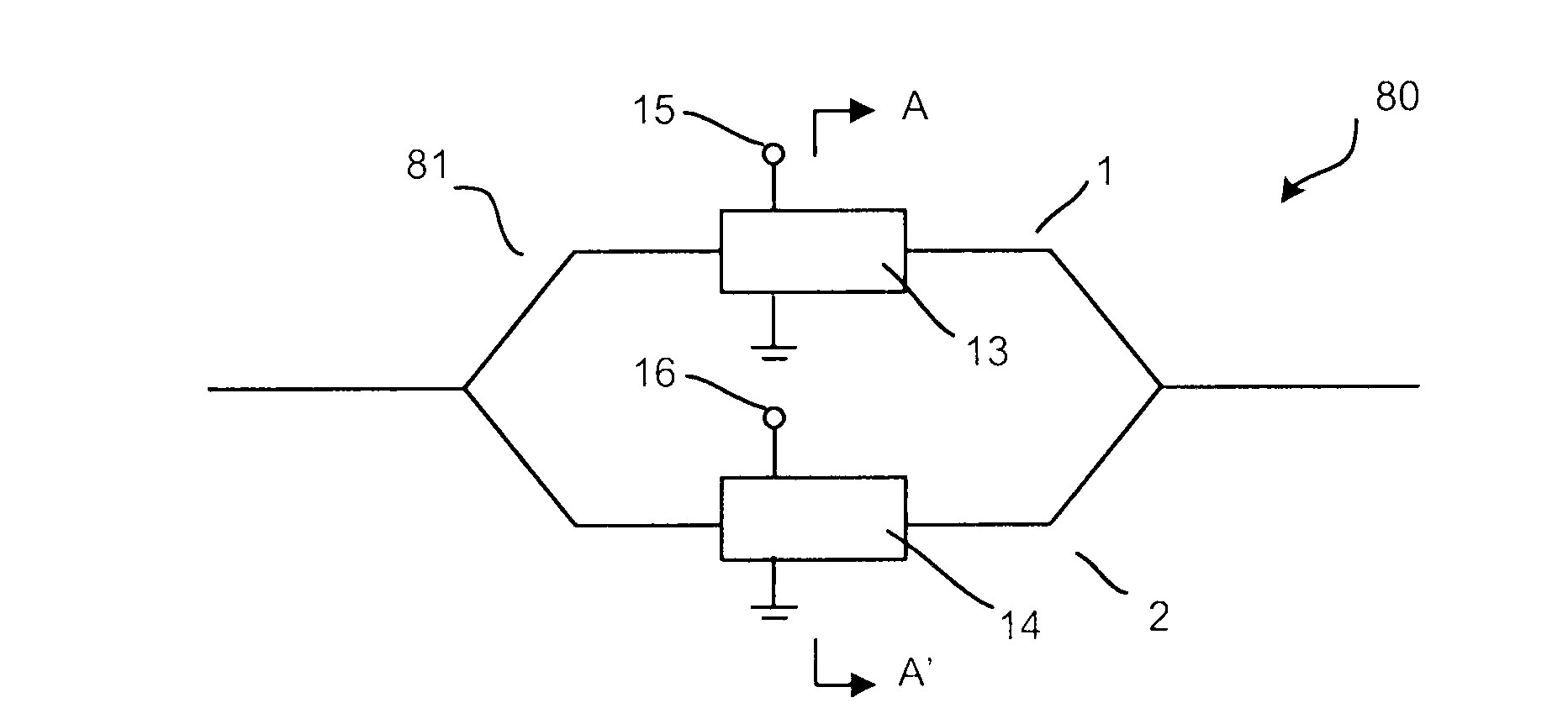 Electro-optical switch or optical attenuator