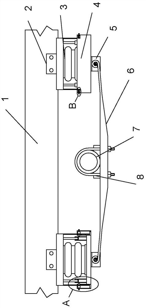 Single-axle four-air-bag air suspension