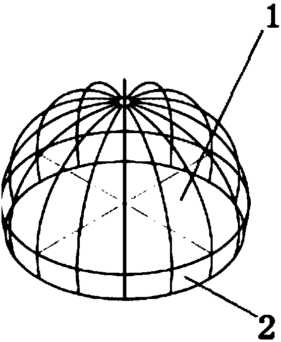 Manufacturing technology for energy-saving environmentally-friendly building with dome