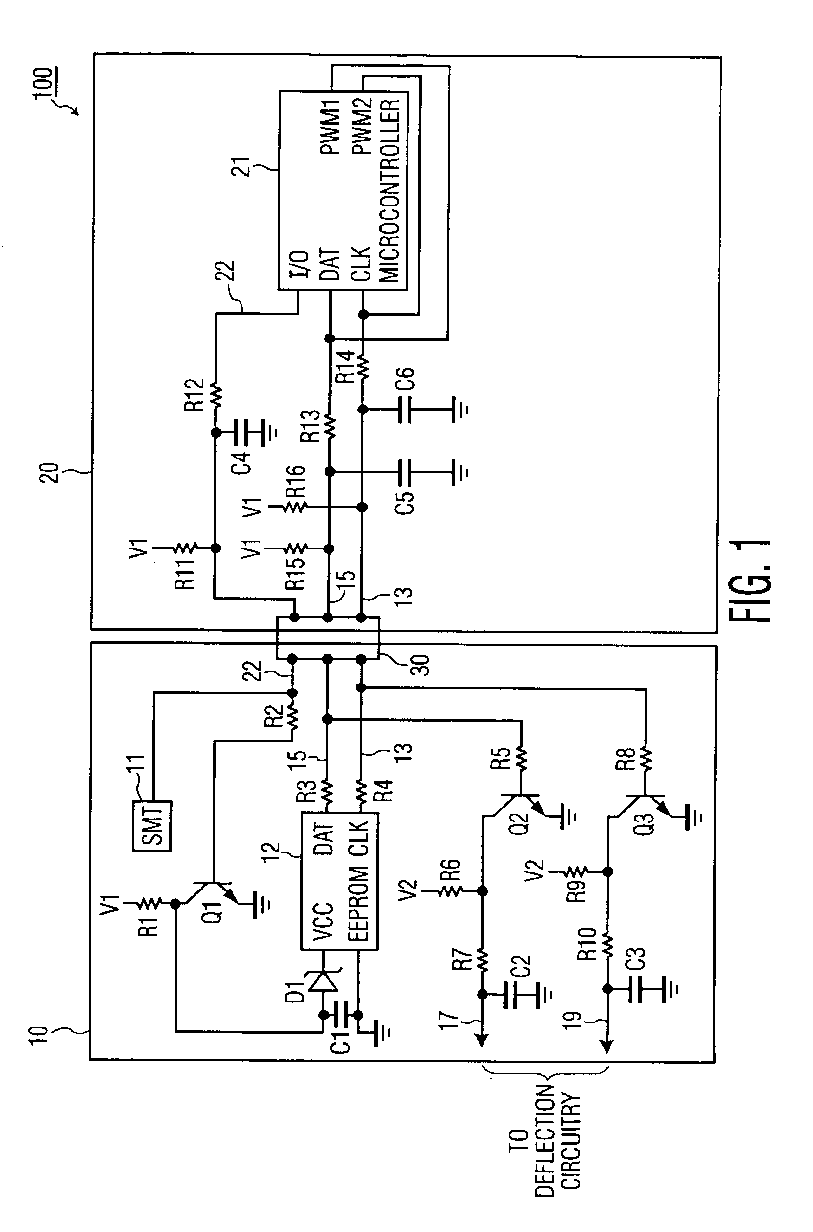 Apparatus and method for protecting a memory sharing signal control lines with other circuitry