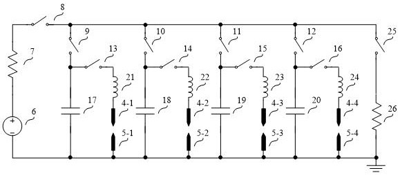 A multi-spark high-energy electrostatic generating device and control method