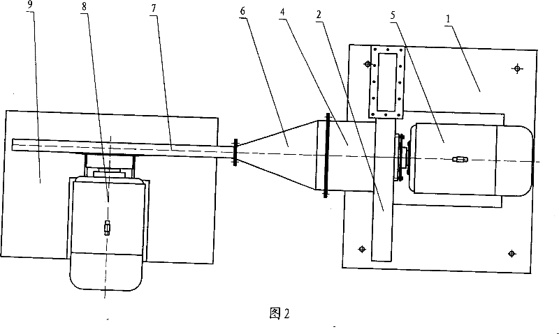 Target-absorbing superfine crusher with accelerating rotation