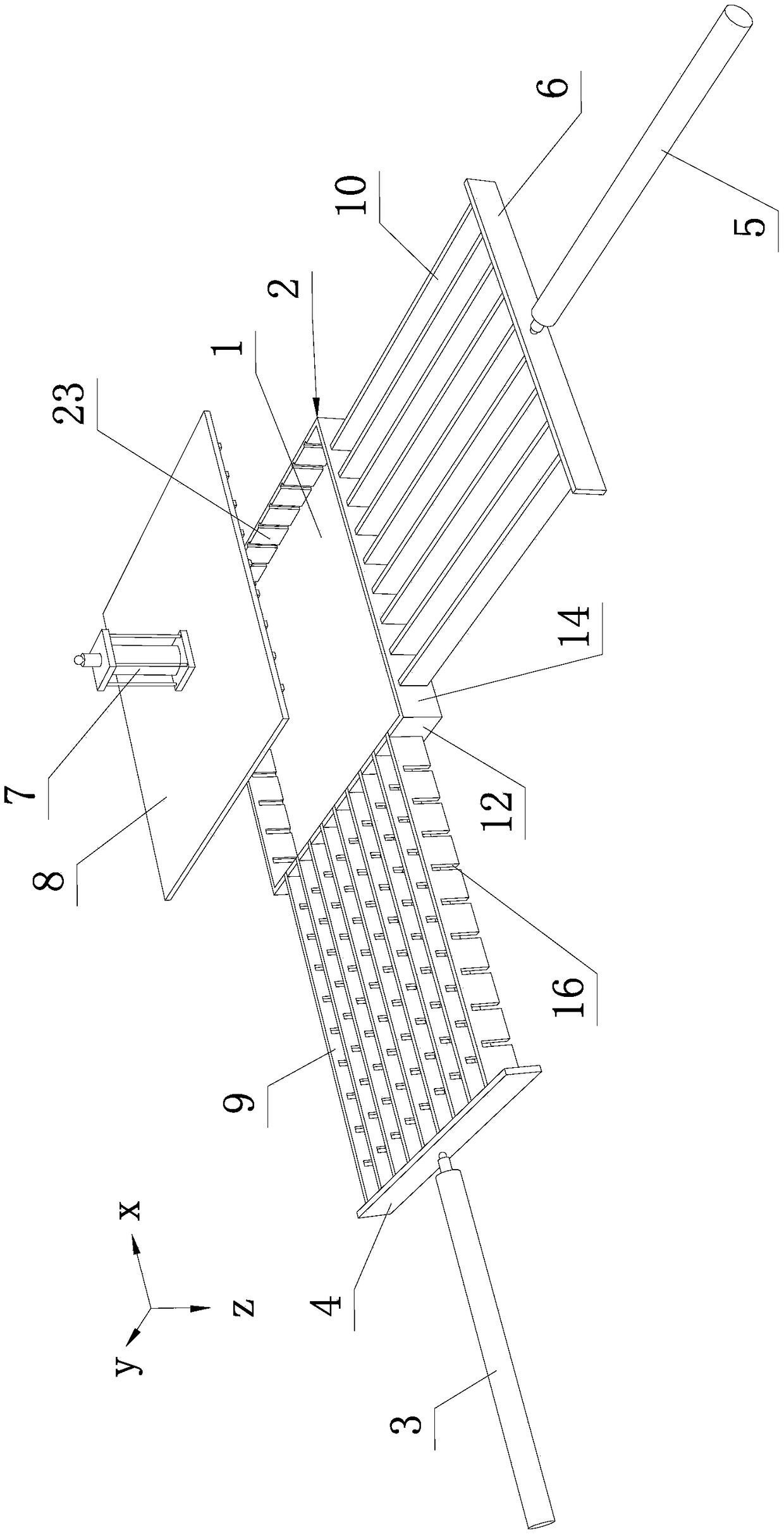 Device for recycling surplus materials of fine aggregate concrete and processing method thereof