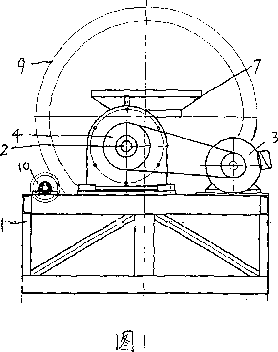Method and apparatus for crushing waste tyre