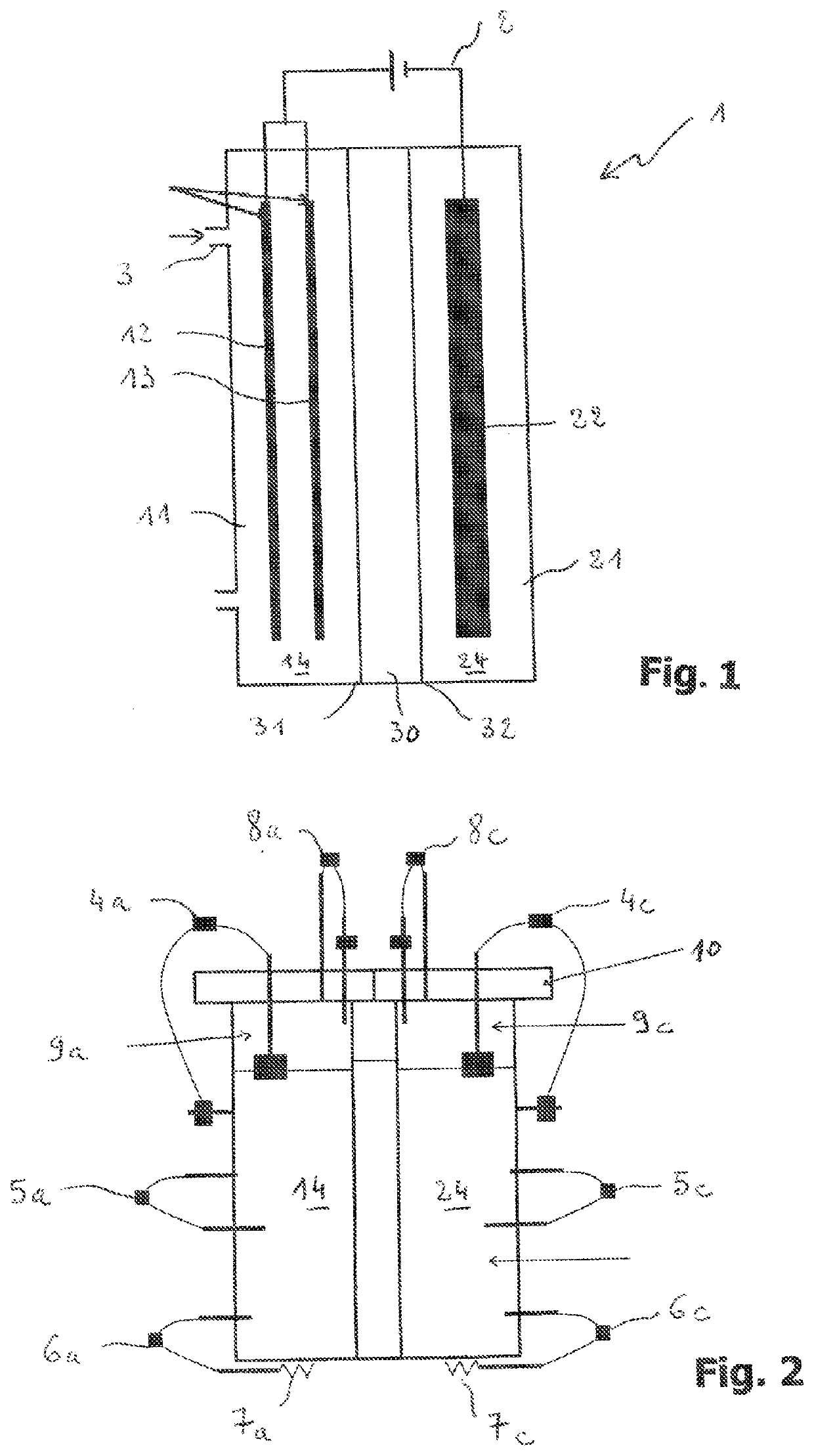 Bioelectrochemical reactor with double bioanode, method for anofic regeneration and use of the reactor for microbial electrosynthesis