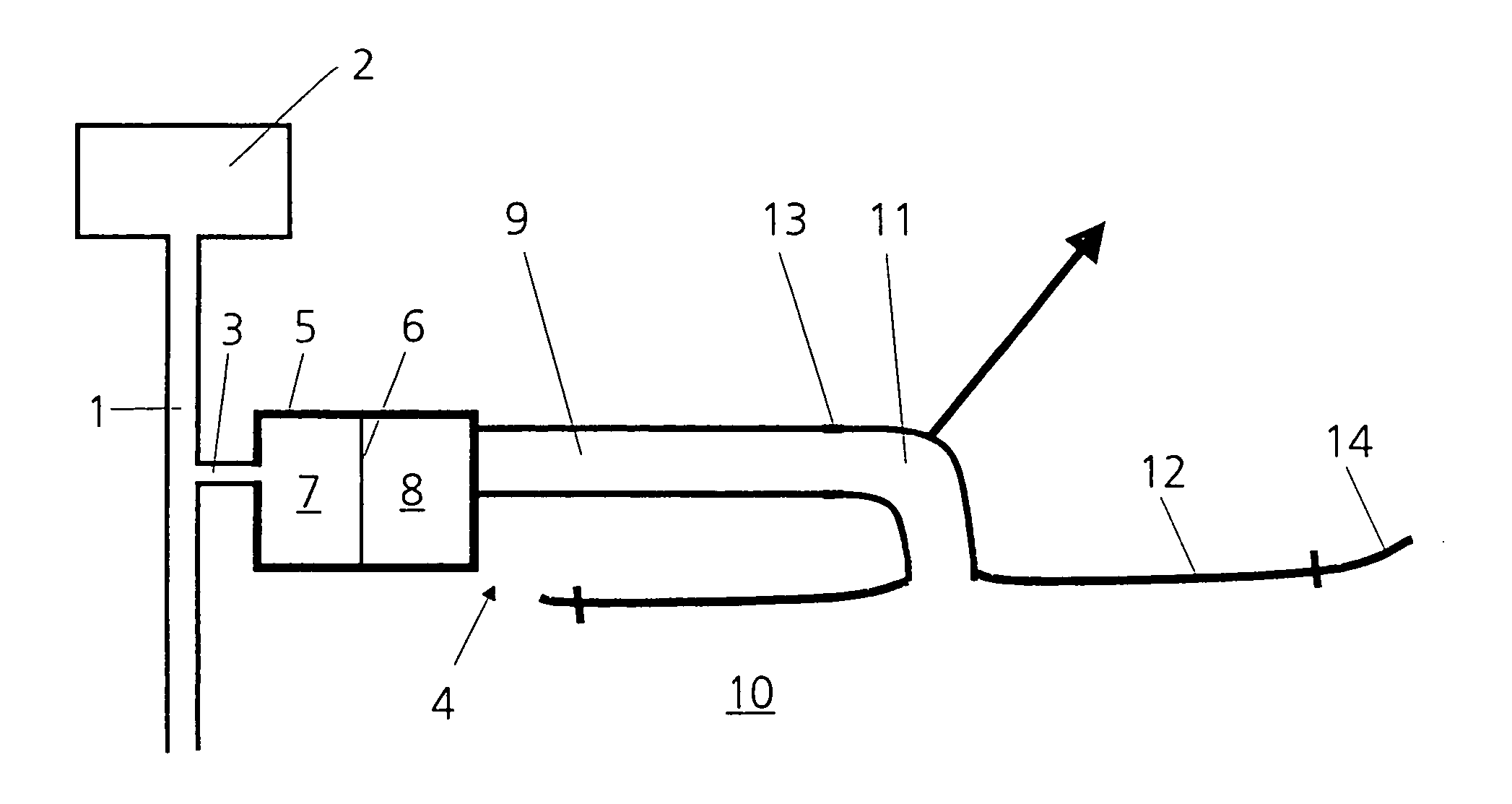 Device for establishing noise in a motor vehicle