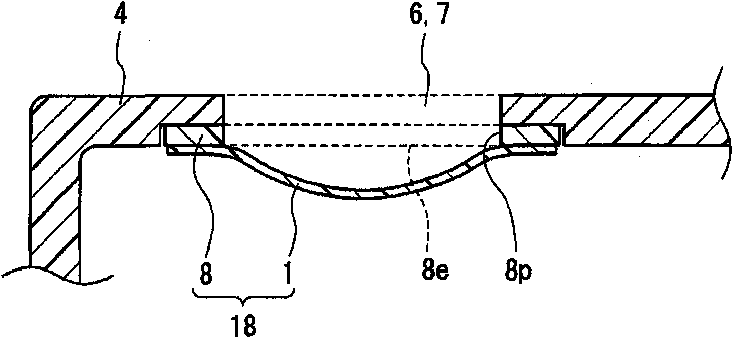 Sound passing member utilizing waterproof sound passing membrane and process for manufacturing the same