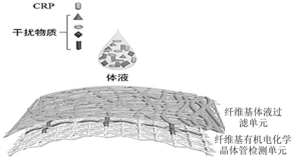 Non-invasive integrated fiber-based C-reactive protein sensor