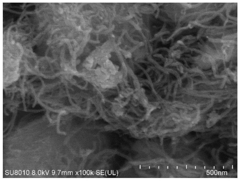 A kind of magnetic carbon nanotube composite material doped with molecular sieve and its preparation method and application