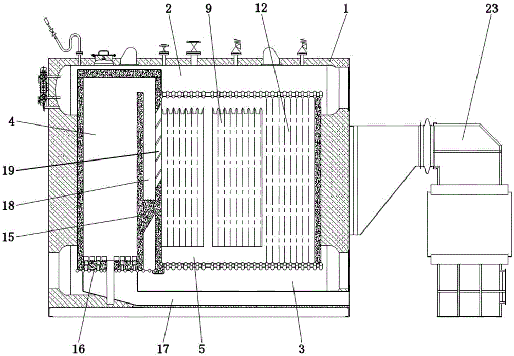 Biomass fluidized bed boiler