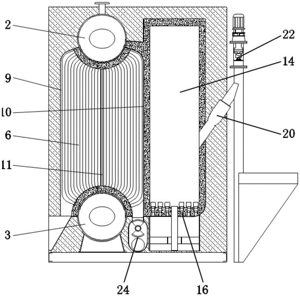 Biomass fluidized bed boiler