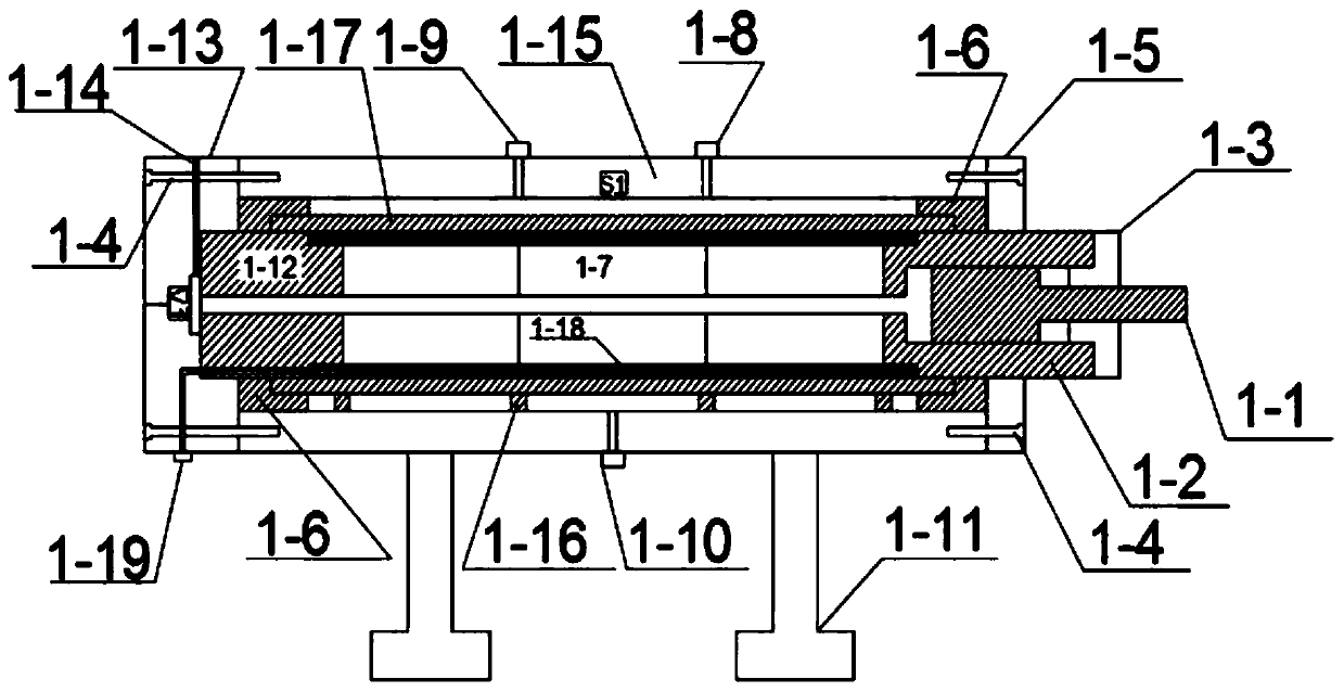 A device used in horizontal well deflagration fracturing simulation experiment and its application