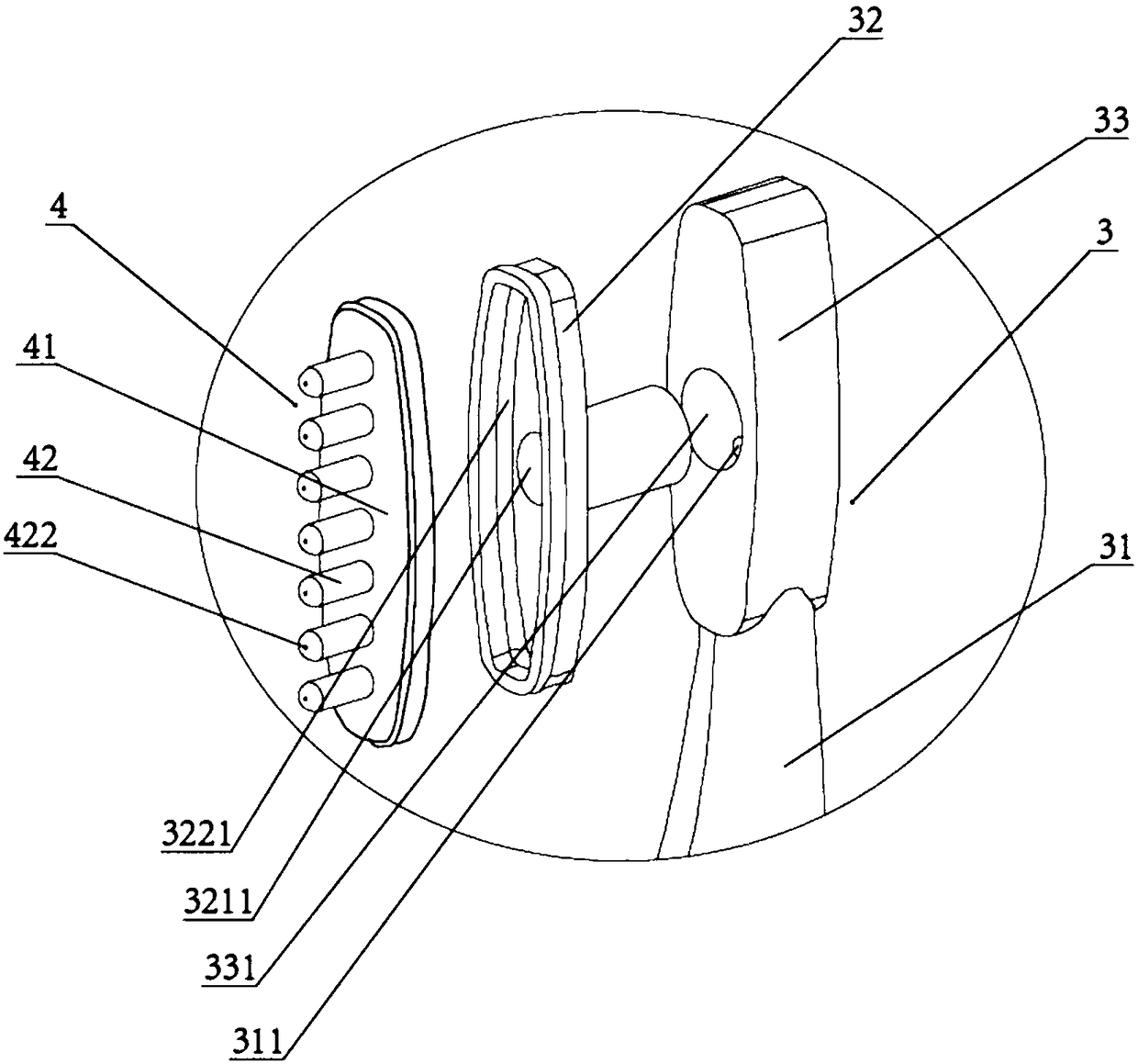 Hair care solution packaging container with comb teeth and capable of spraying solution automatically and quantitatively