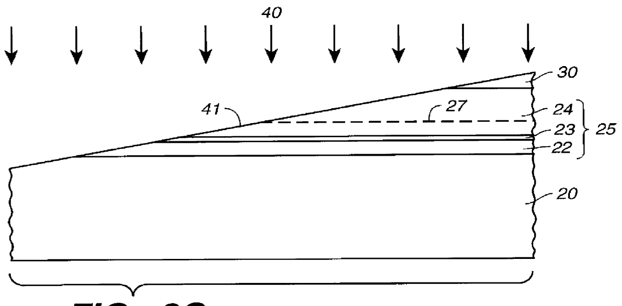 Laser diode device having a substantially circular light output beam and a method of forming a tapered section in a semiconductor device to provide for a reproducible mode profile of the output beam