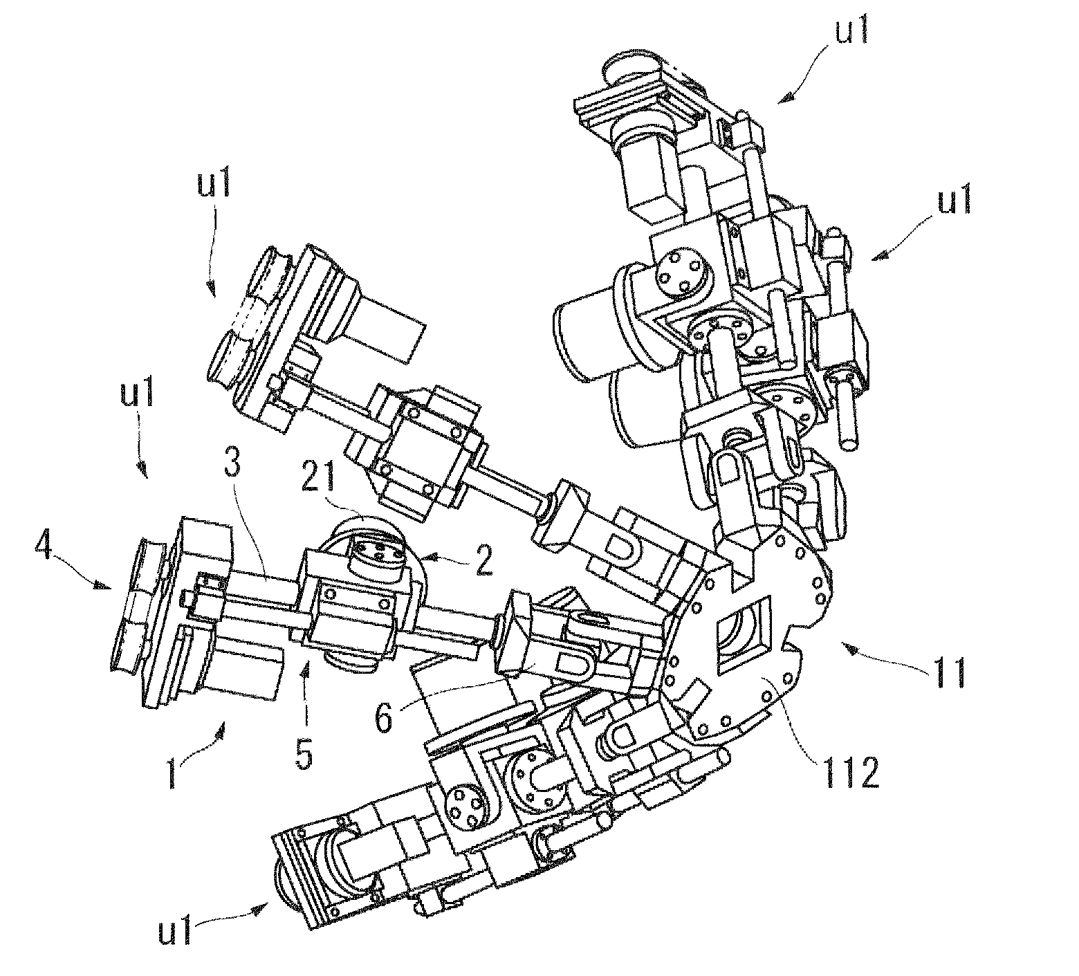 Actuator, parallel link mechanism using the same, and long material bending device