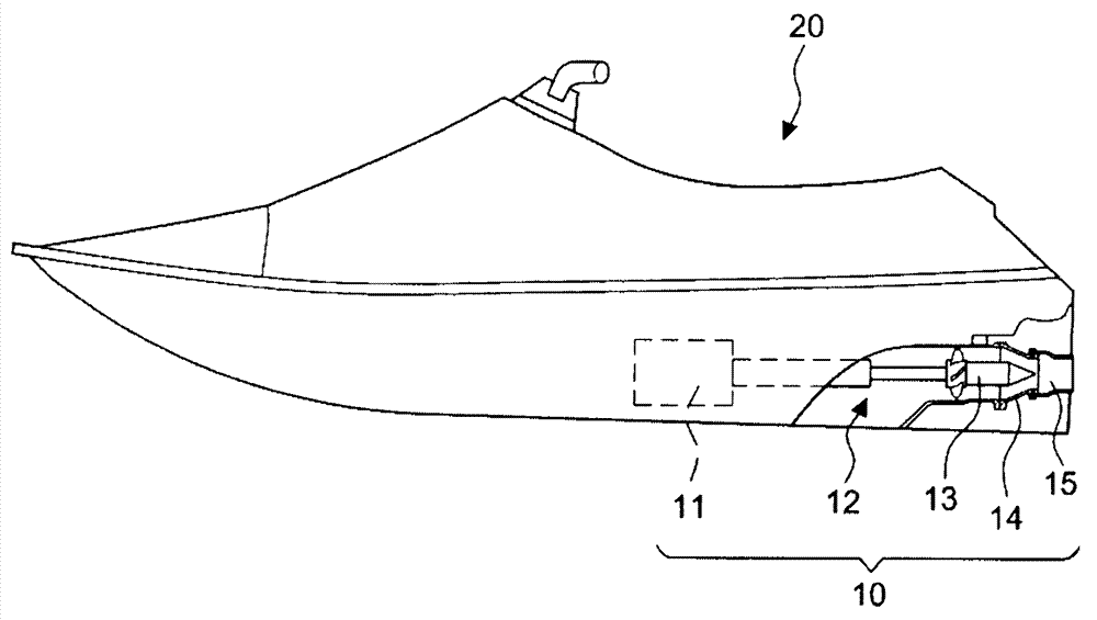 Method for increasing thrust for water jet propulsion unit