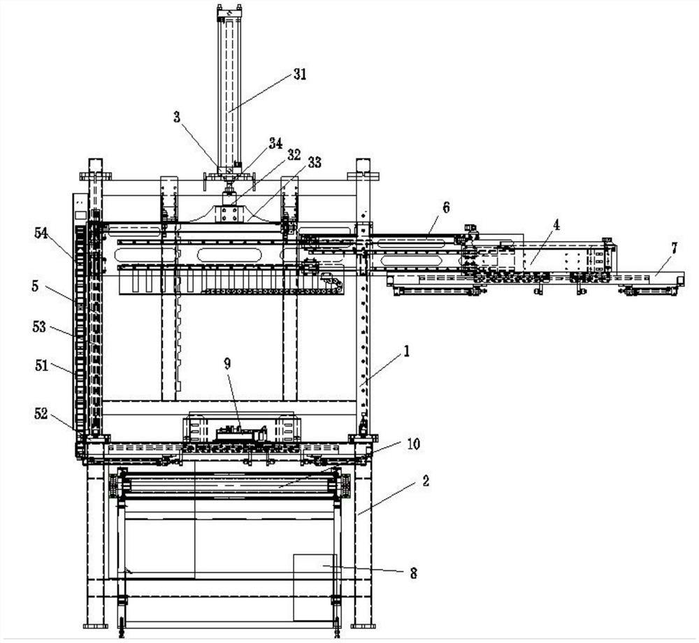 Automatic material receiving device of oil press