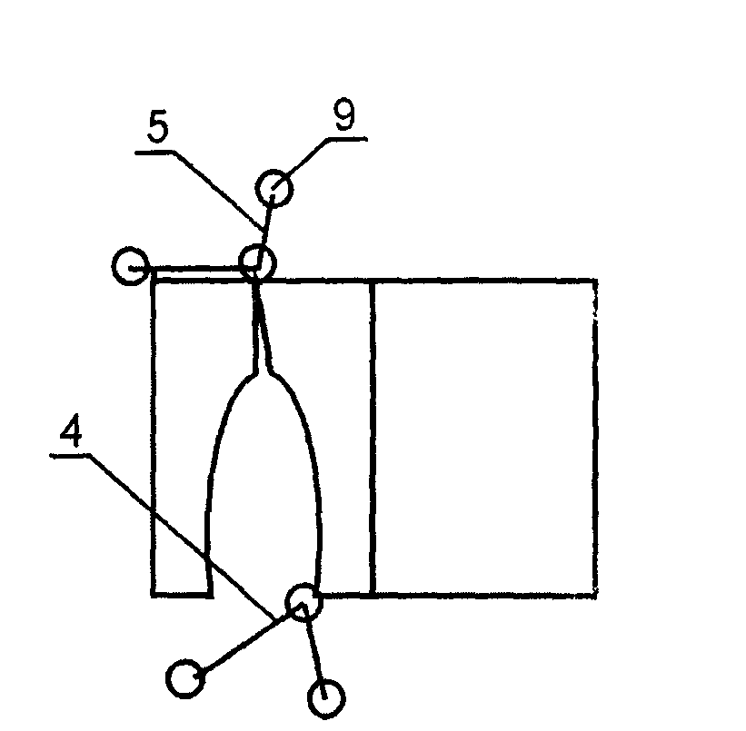 Shoe mold rack with collision device and corresponding mounting bracket