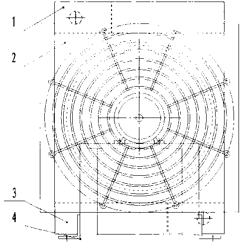 Plate-fin water radiator on wind power generation equipment