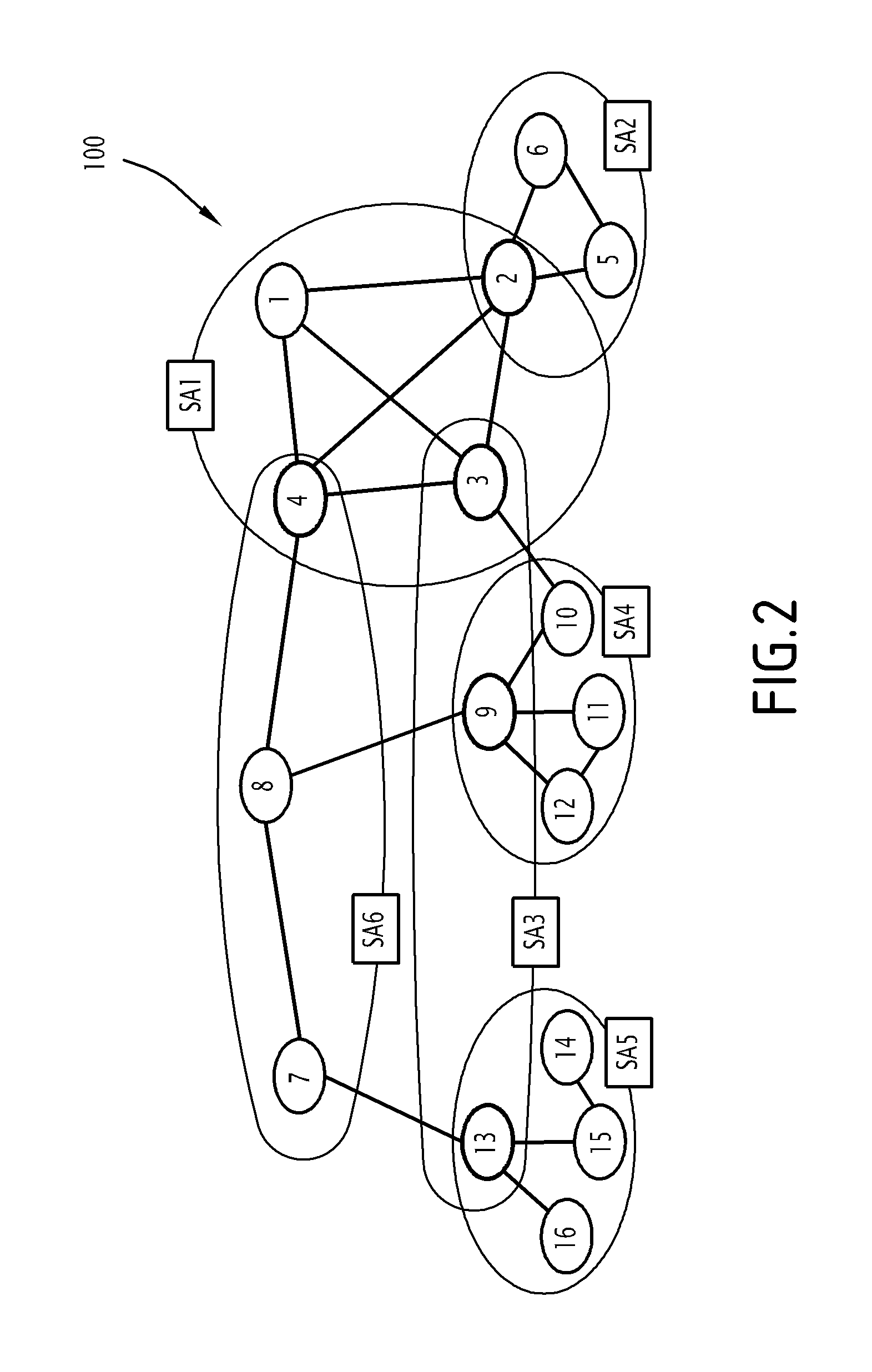 Method for the secure exchange of data over an ad-hoc network implementing an Xcast broadcasting service and associated node