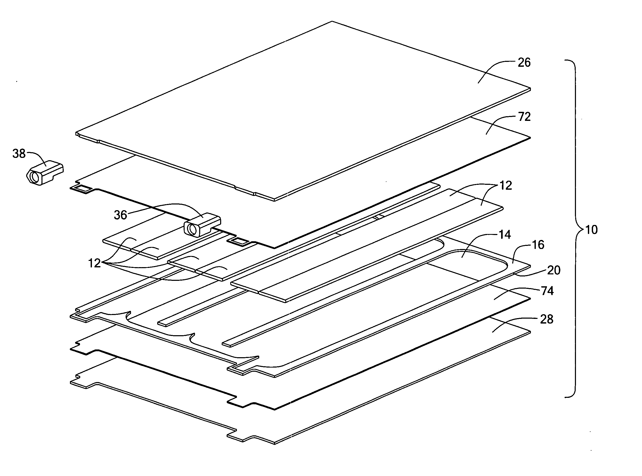 Flat tube cold plate assembly