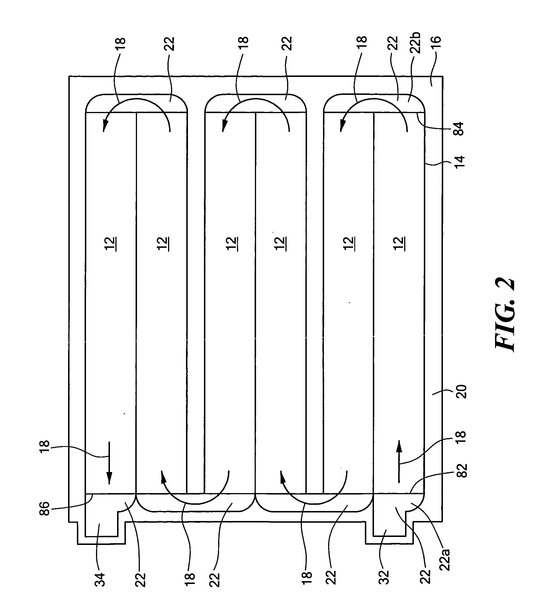 Flat tube cold plate assembly