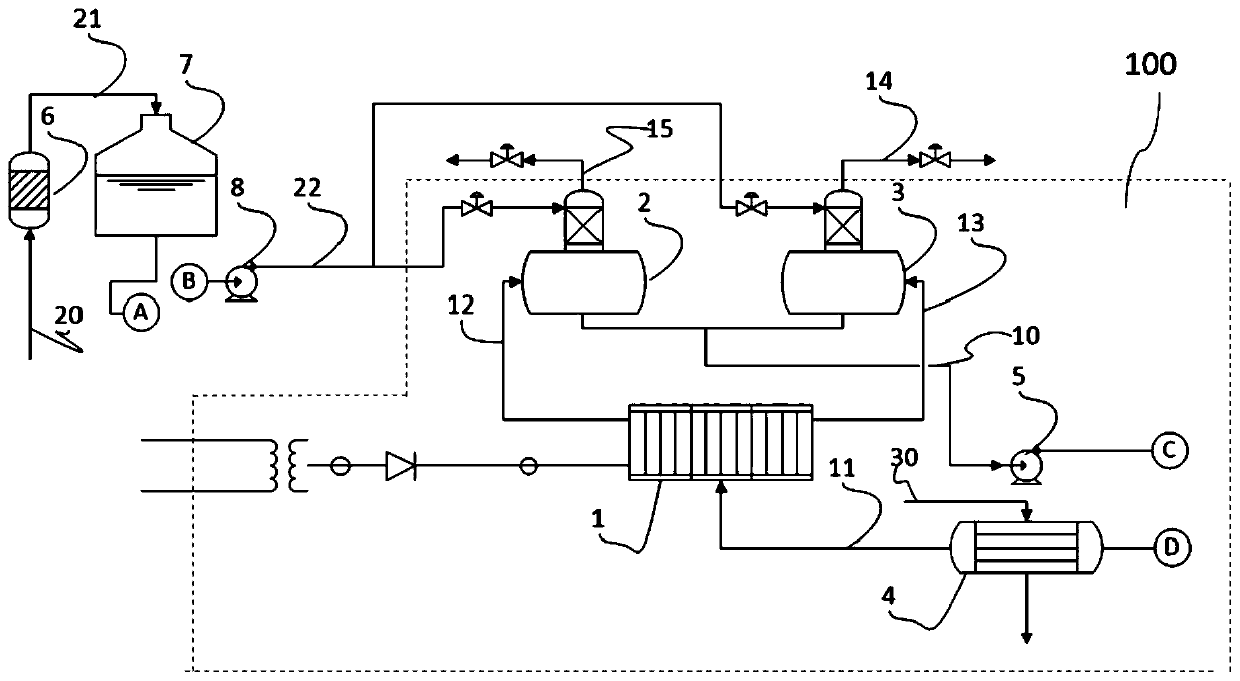 Device and method for preparing high-purity hydrogen and/or oxygen by electrolyzing water