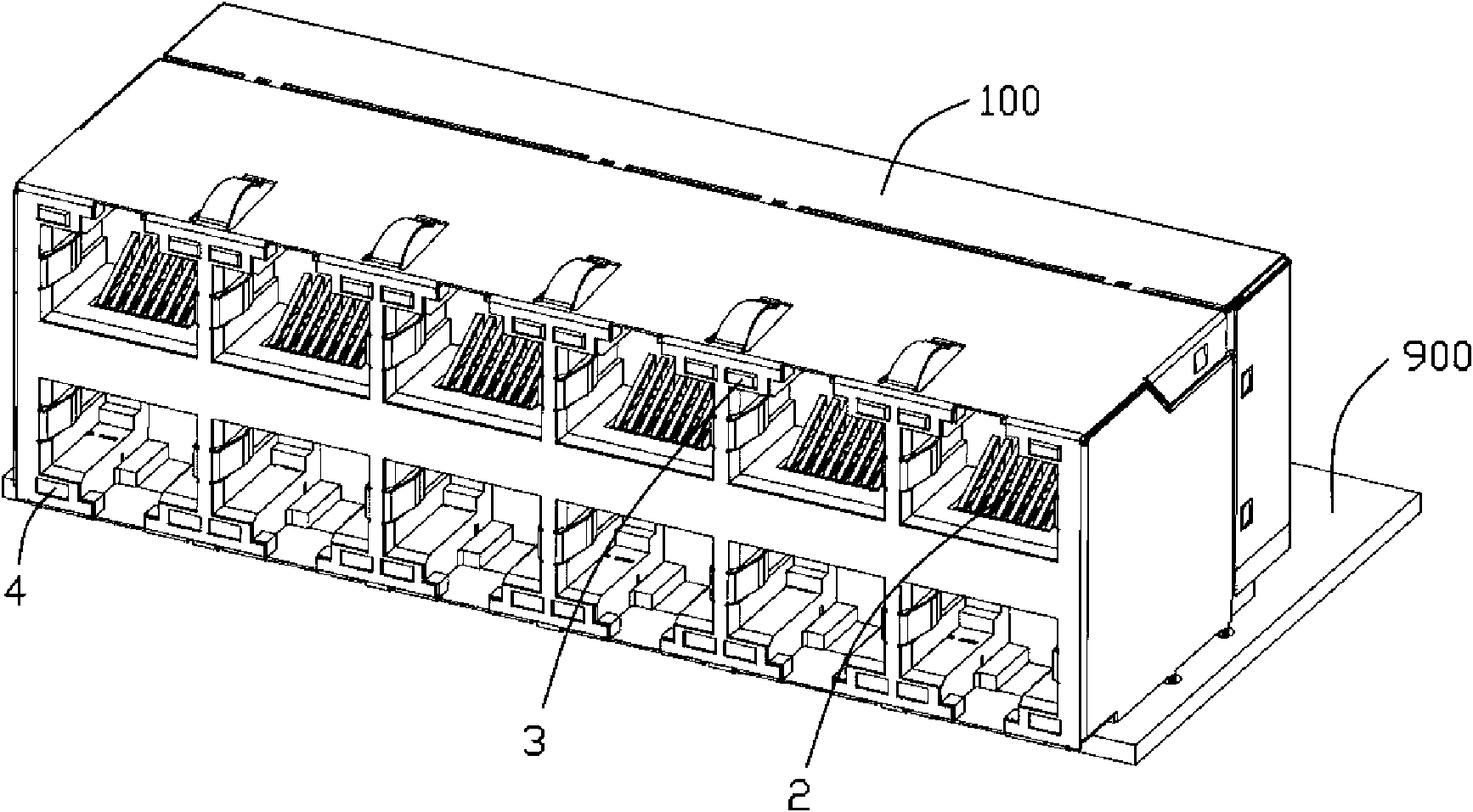 Module connector and assembling method thereof