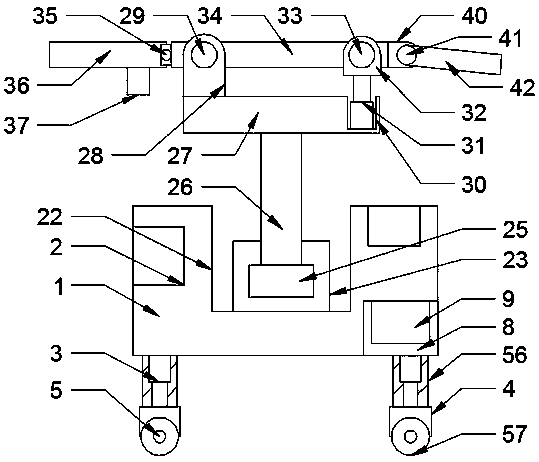 Material conveying lifting device for civil engineering