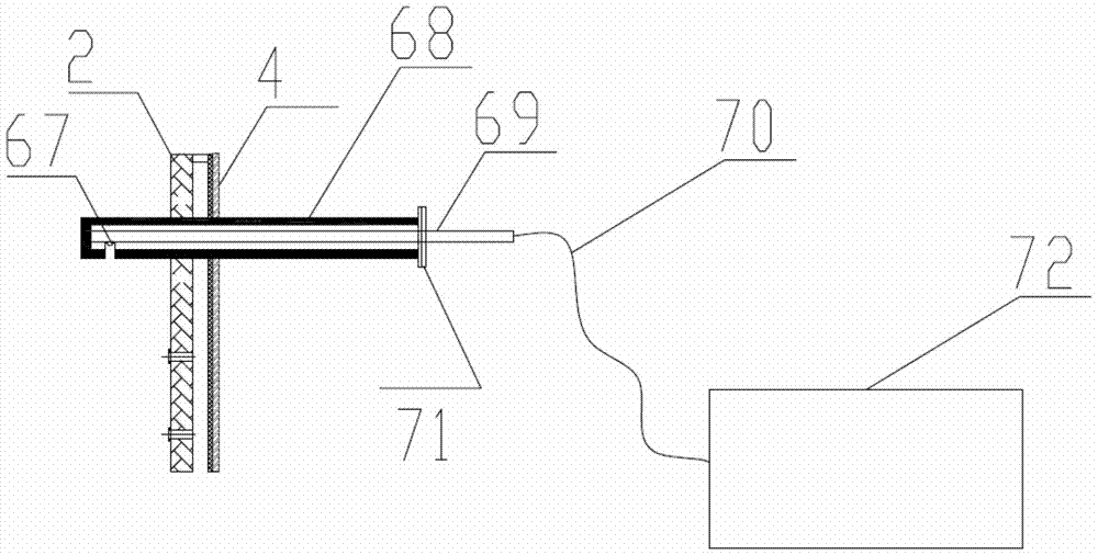 Ground waste gas incineration flare device