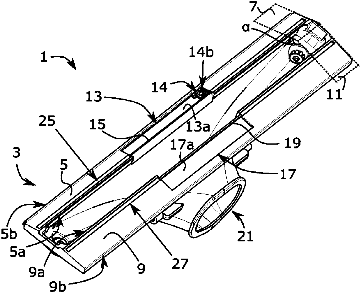 Vacuum cleaner nozzle and vacuum cleaner comprising a vacuum cleaner nozzle