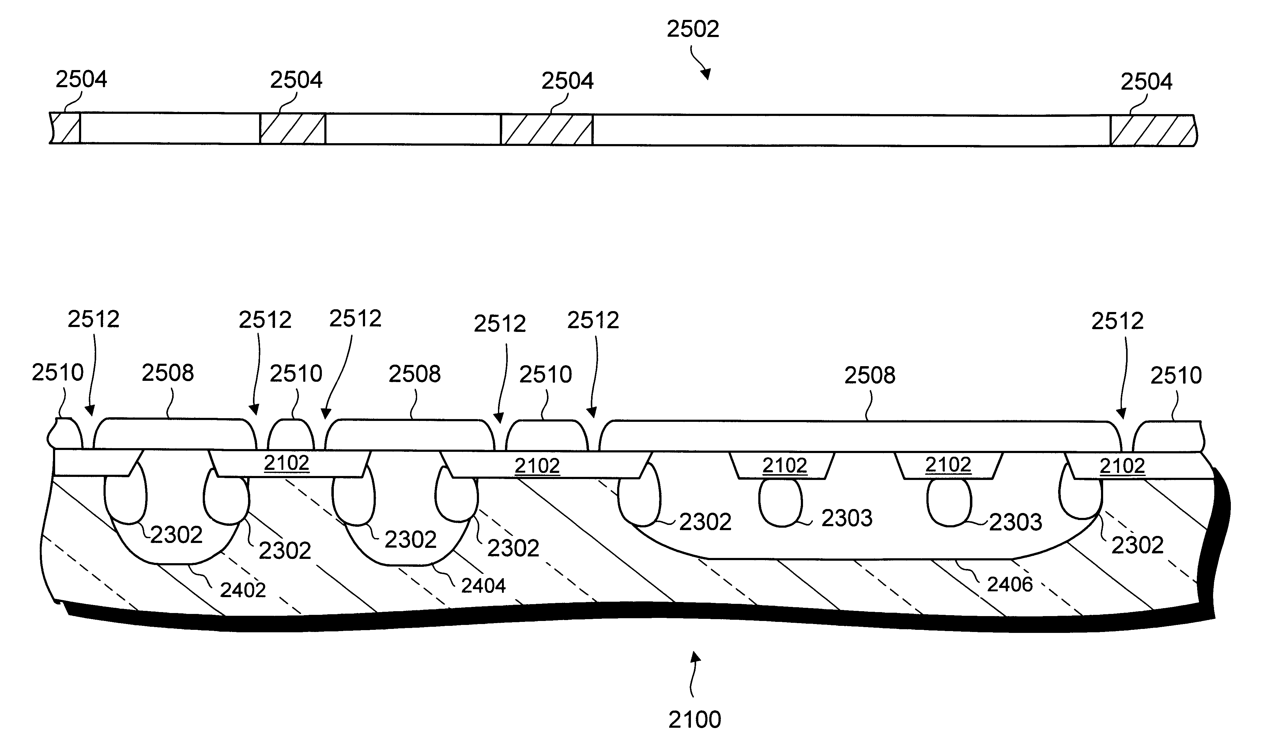 ESD protection structure with implants under trench isolation structures