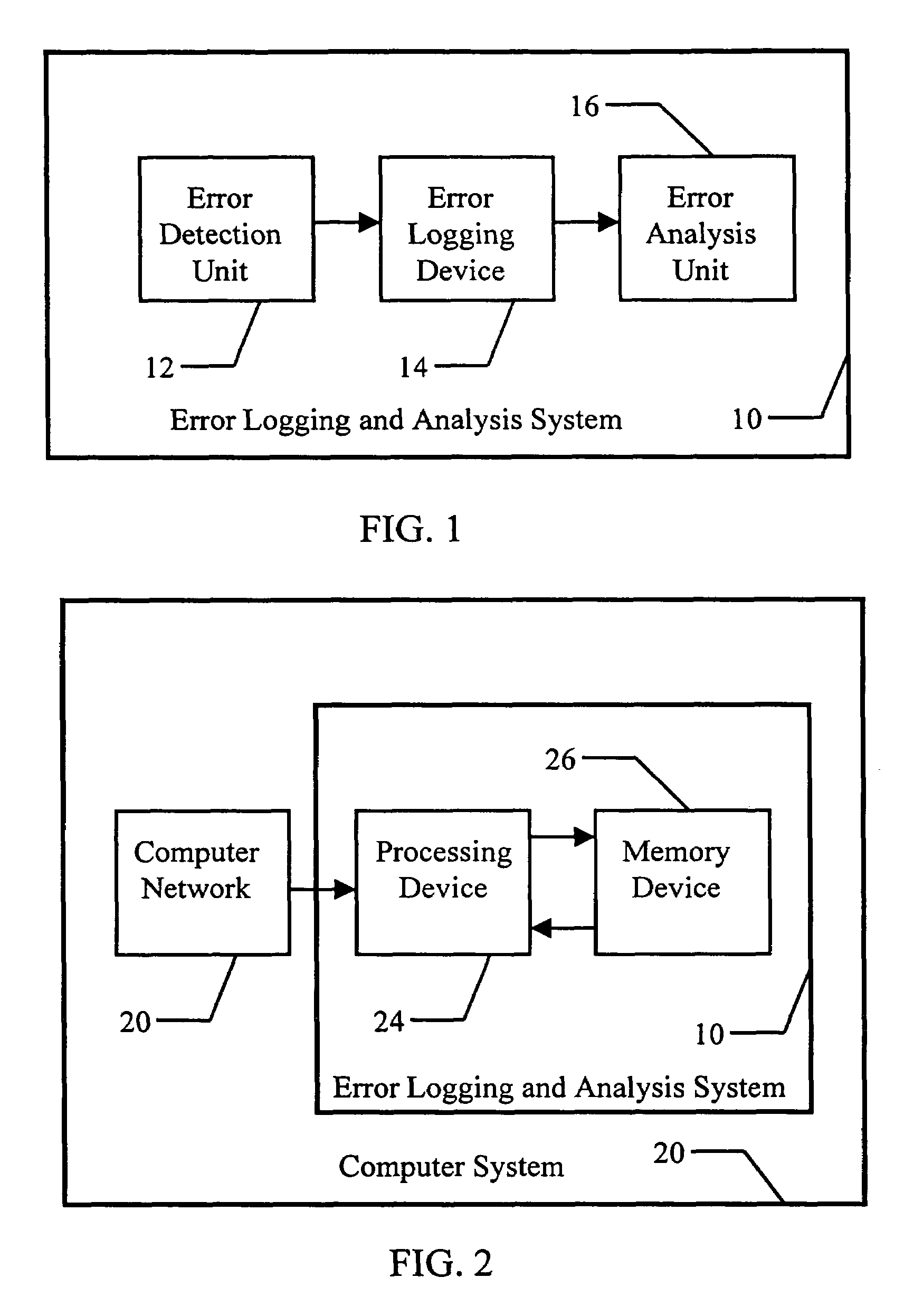 Efficient real-time analysis method of error logs for autonomous systems