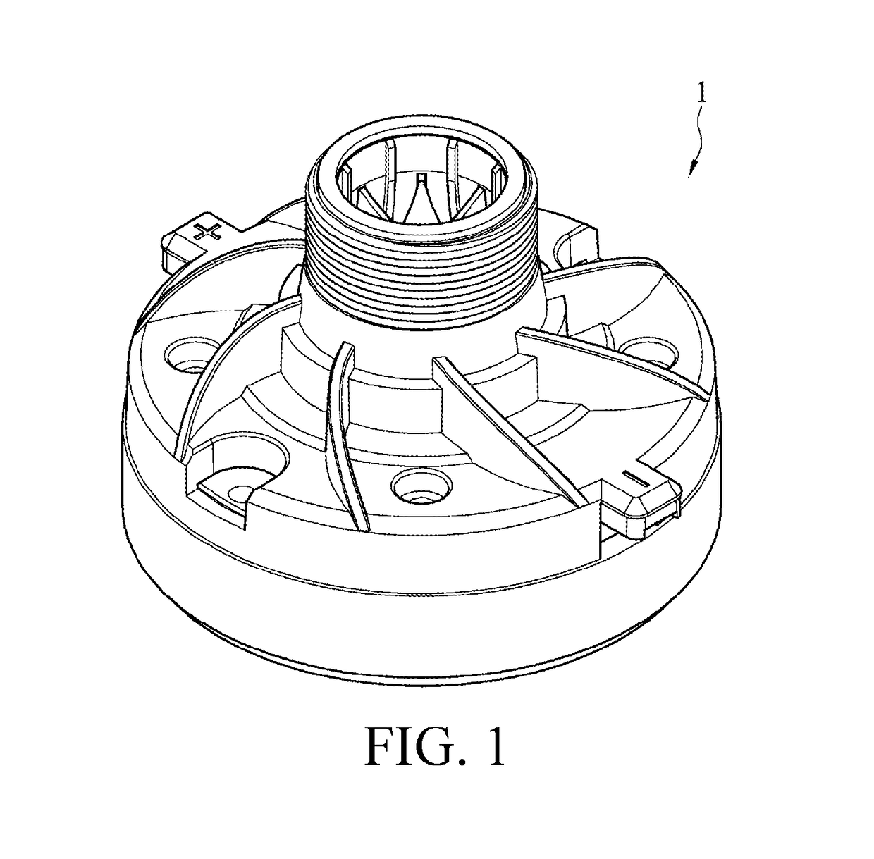 Combined-type phase plug, and compression driver and speaker using same