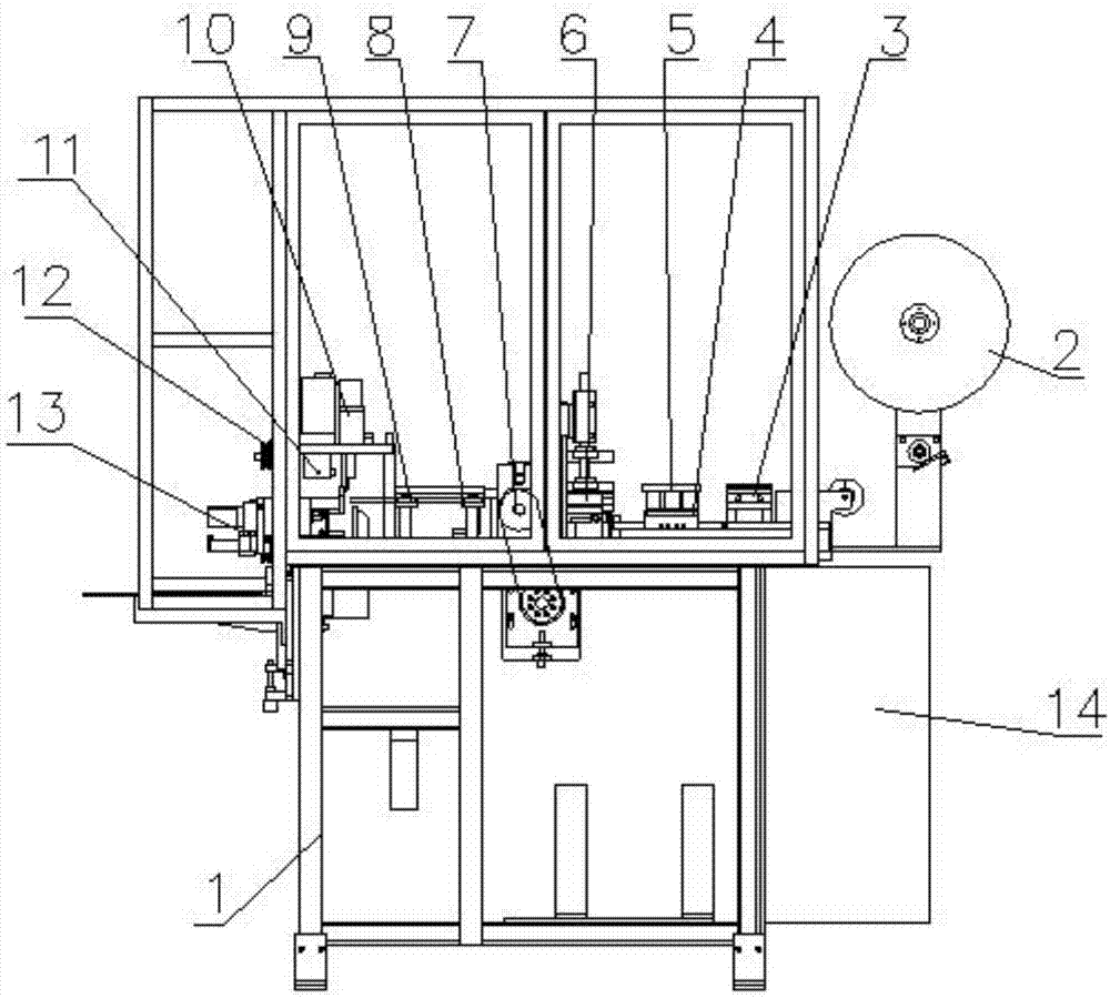 Insertion device for motor stator slot insulation paper