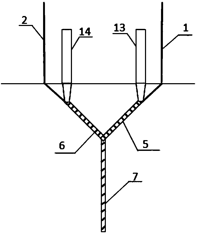 On-line preparation method for quick-drying yarn in embedded type composite spinning