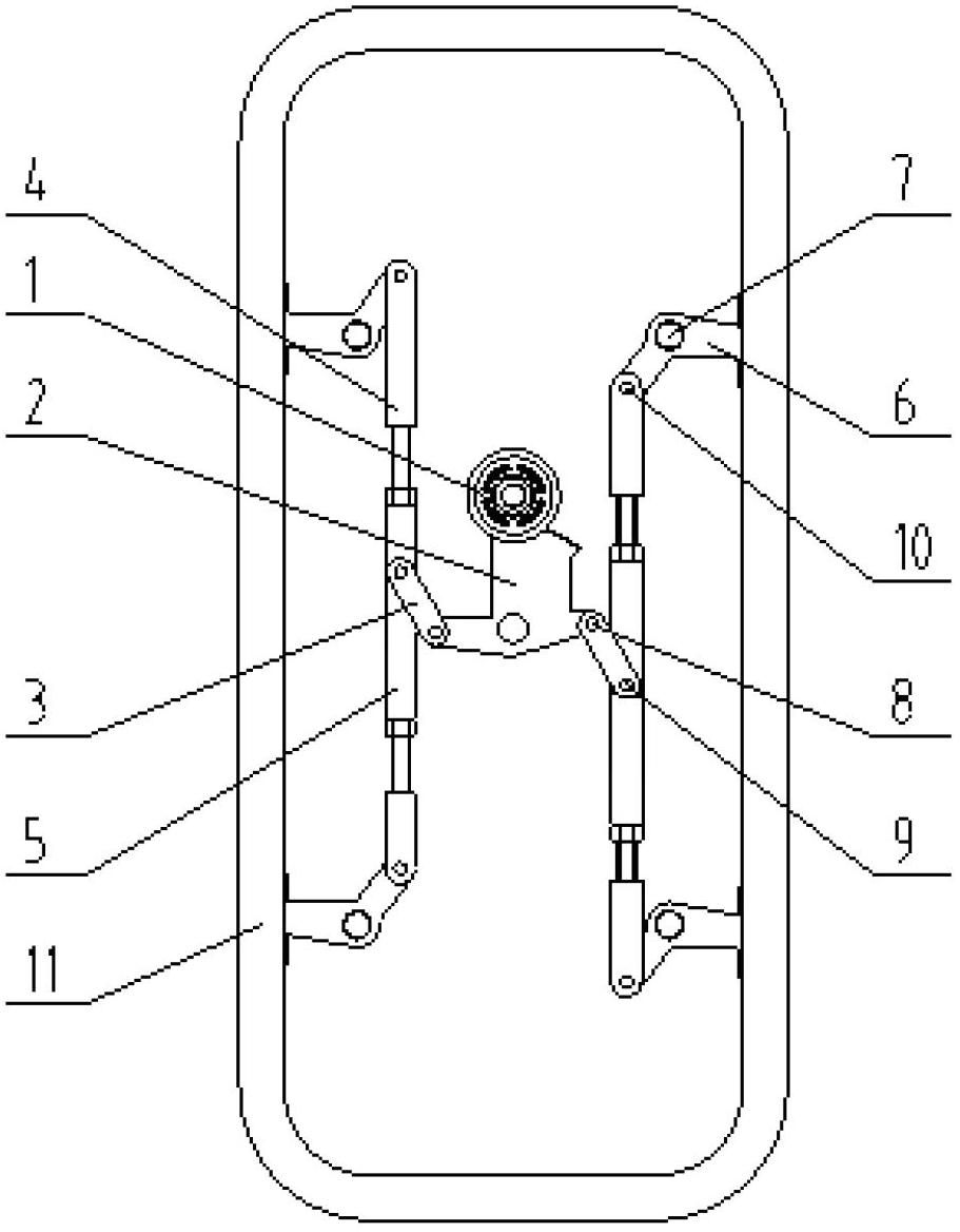 Novel air-tight door with linkage synchronous lock