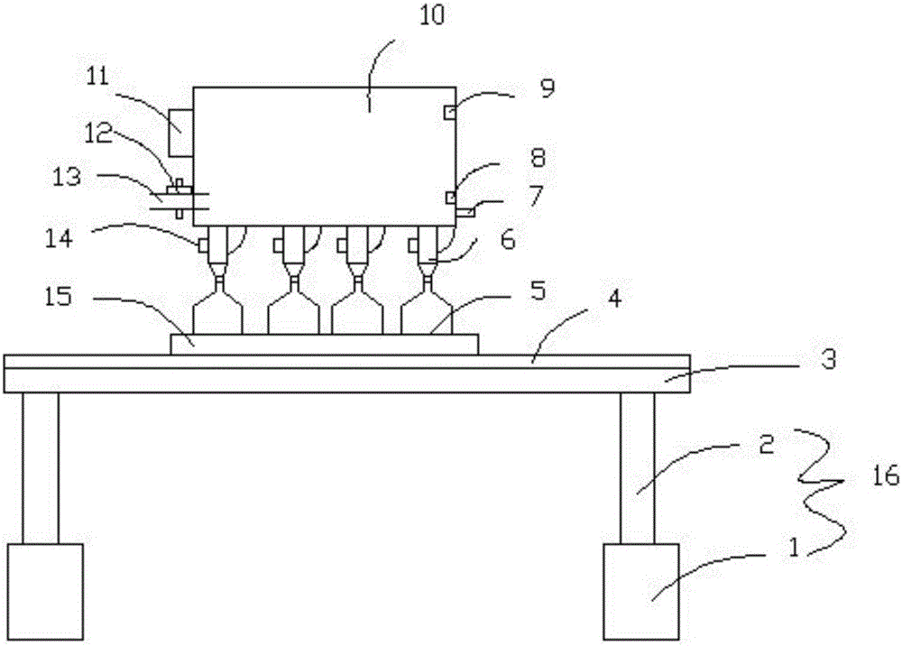 Filling machine with dripping and leaking prevention device
