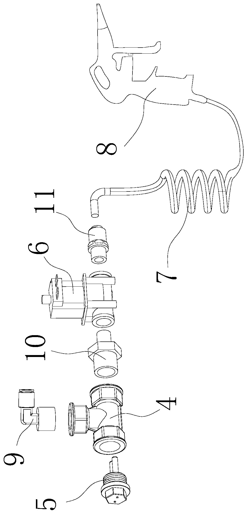 Water-filtering detection system for steam sterilizer