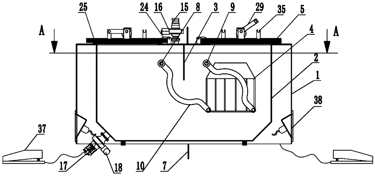 Biological safety-type automatic liquid groove conveying window