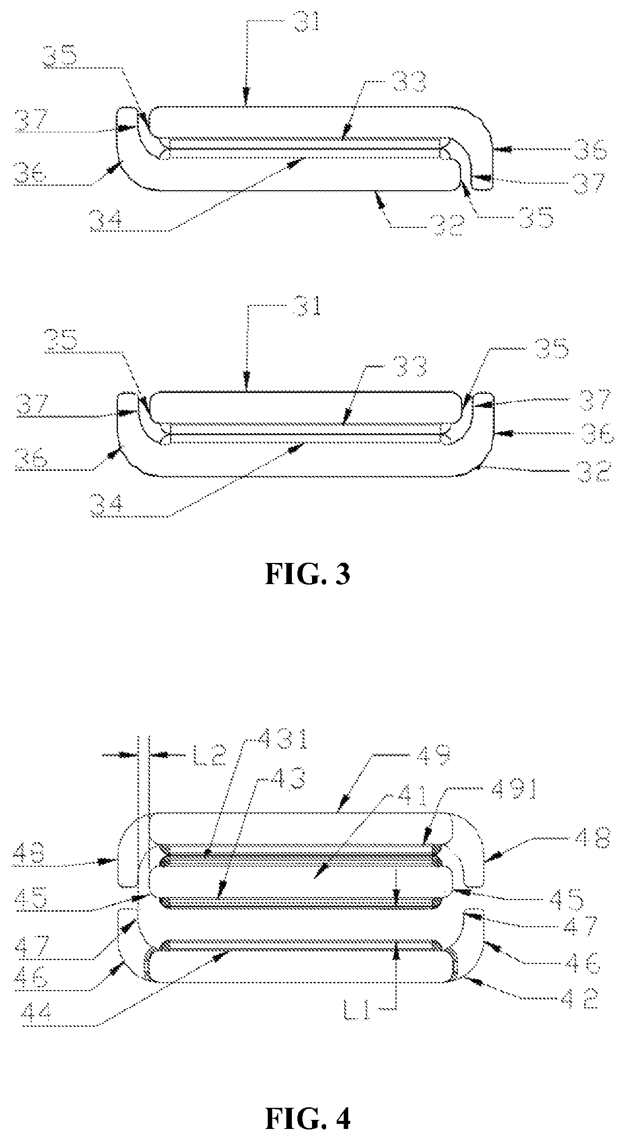 Heavy current reed switch contact structure