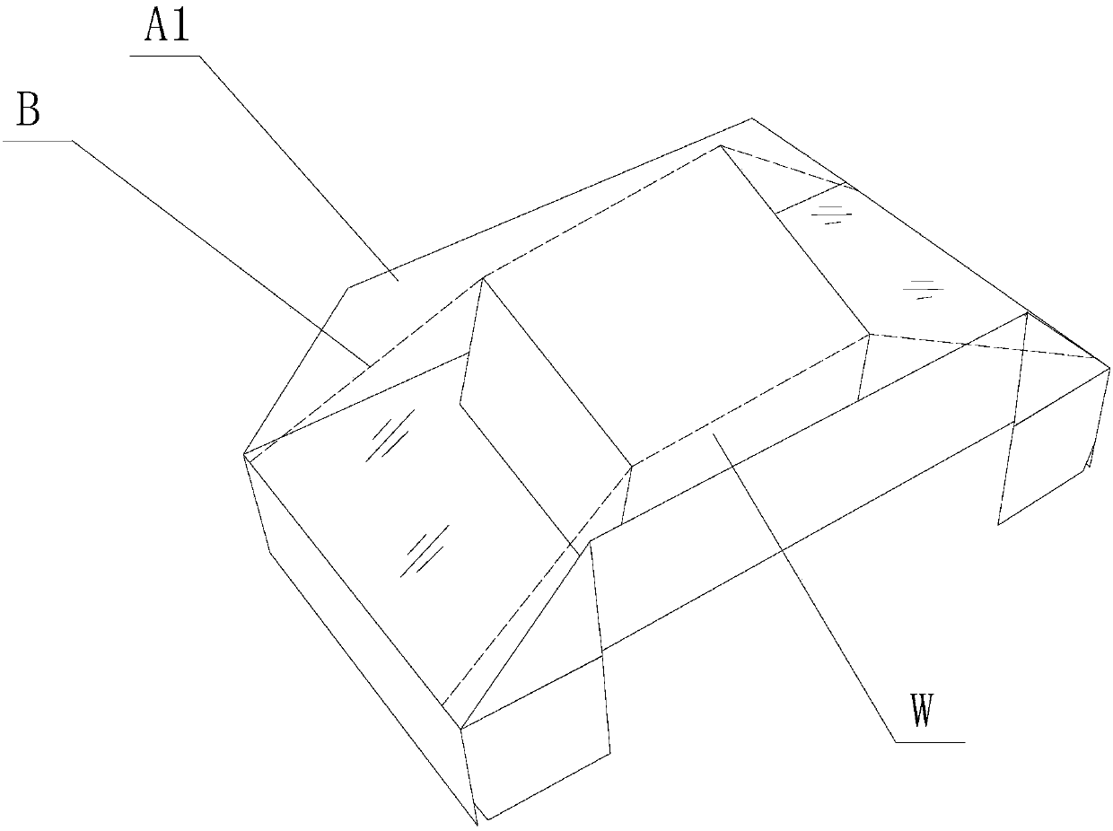 Suspended fastening packaging device and manufacturing method